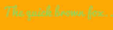 Image with Font Color A0CE4E and Background Color FFA902